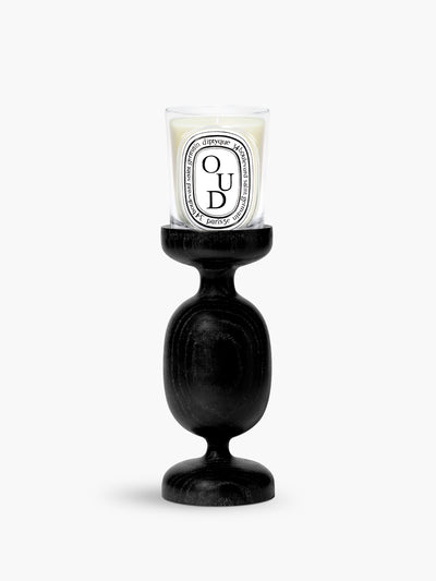 Black Column candle holder - For classic candles