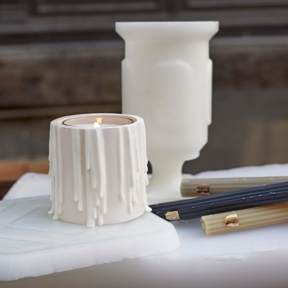 White Antique Vase - Small