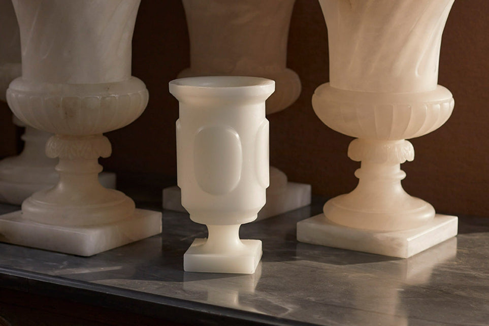 White Antique Vase - Small