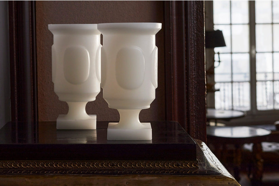 White Antique Vase - Small
